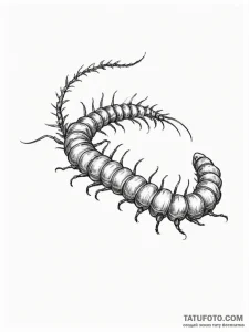 Centipede - эскиз тату (№1755373321_0, 16.08.2025 19:42) — Tatufoto.com