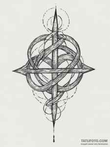 Tattoo design an abstract interpretation of a... - эскиз тату (№1755380058_0, 16.08.2025 21:34) — Tatufoto.com