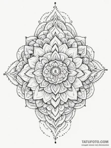 Tattoo design a delicate lace border with mic... - эскиз тату (№1755380845_0, 16.08.2025 21:47) — Tatufoto.com