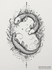 Tattoo design pisces constellation, stars for... - эскиз тату (№1755399845_0, 17.08.2025 03:04) — Tatufoto.com