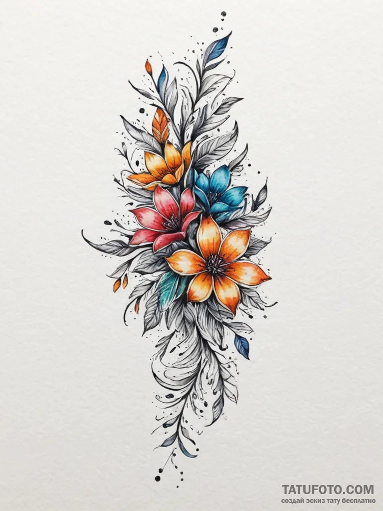 Tattoo design a spine subtly outlined with a... - эскиз тату (№1755402004_0, 17.08.2025 03:40) — Tatufoto.com