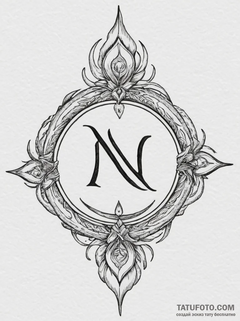 The alchemical symbol for sulfur - эскиз тату (№1755402396_0, 17.08.2025 03:46) — Tatufoto.com