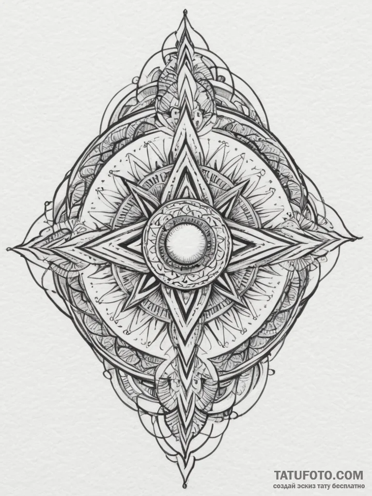 Tattoo sketch a magical healing spell effect... - эскиз тату (№1755408098_0, 17.08.2025 05:21) — Tatufoto.com