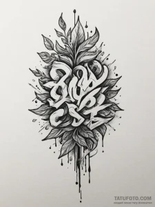 Rowan, concept art for tattoo, new school tat... - эскиз тату (№1755410844_0, 17.08.2025 06:07) — Tatufoto.com