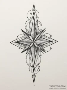 Five-pointed star, tattoo drawing outline, cl... - эскиз тату (№1755415358_0, 17.08.2025 07:22) — Tatufoto.com