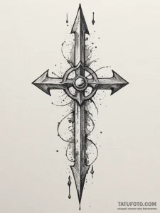 Tattoo design a subtle 'respawn' arrow linewo... - эскиз тату (№1755415554_0, 17.08.2025 07:25) — Tatufoto.com