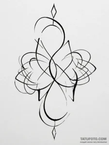 Tattoo design an abstract "echo" or resonance... - эскиз тату (№1755416733_0, 17.08.2025 07:45) — Tatufoto.com