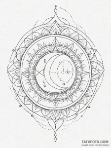 Moon, tattoo line art, fine lines, delicate l... - эскиз тату (№1755420072_0, 17.08.2025 08:41) — Tatufoto.com