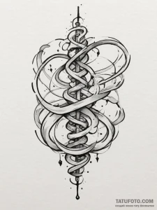 Tattoo design an abstract interpretation of a... - эскиз тату (№1755420468_0, 17.08.2025 08:47) — Tatufoto.com