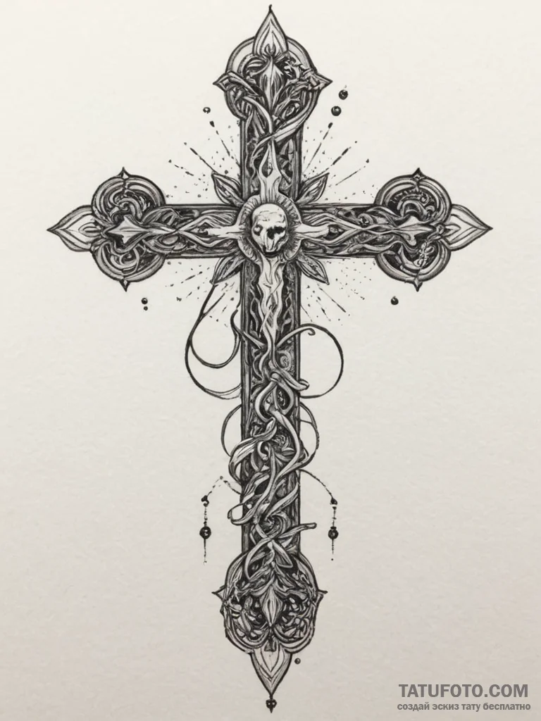 Tattoo sketch a zodiac glyph drawn in a uniqu... - эскиз тату (№1755426414_0, 17.08.2025 10:26) — Tatufoto.com