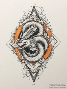 Tattoo design: a geometric kolovrat with clea... - эскиз тату (№1755429386_0, 17.08.2025 11:16) — Tatufoto.com