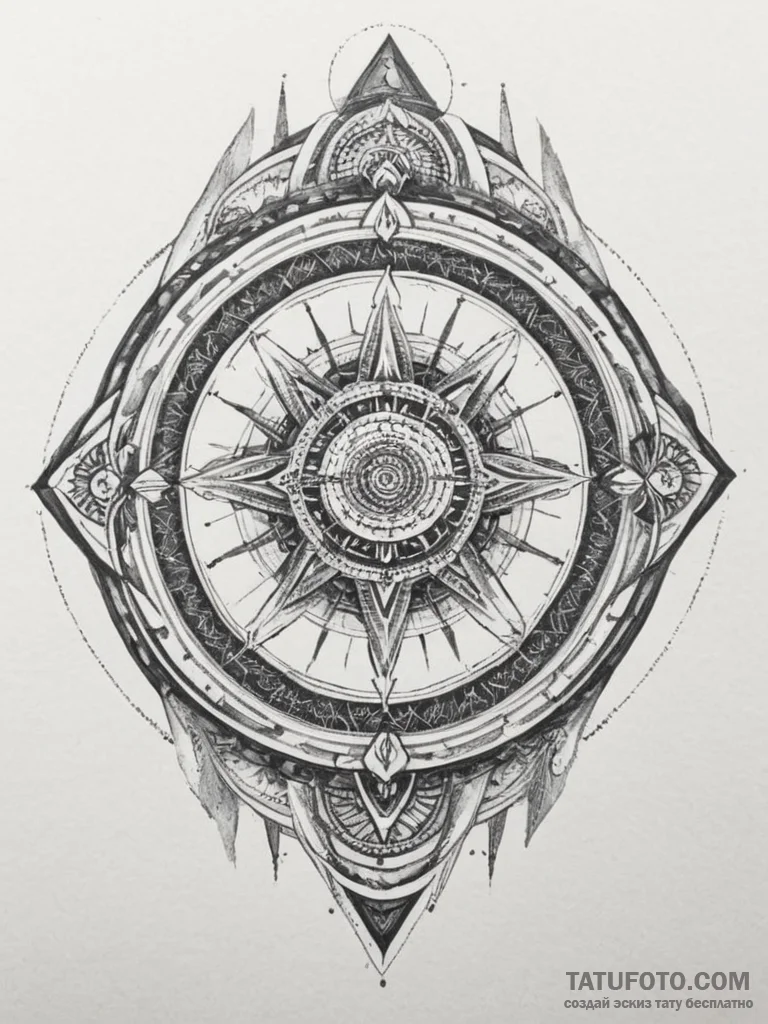 Tattoo sketch a cyberpunk city with flying ve... - эскиз тату (№1755430193_0, 17.08.2025 11:29) — Tatufoto.com