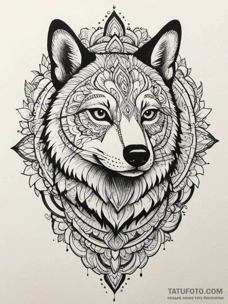 Haida (patterns), artistic tattoo sketch, on... - эскиз тату (№1755432582_0, 17.08.2025 12:09) — Tatufoto.com