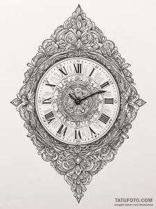 A person repairing a delicate, antique watch.... - эскиз тату (№1755432782_0, 17.08.2025 12:13) — Tatufoto.com