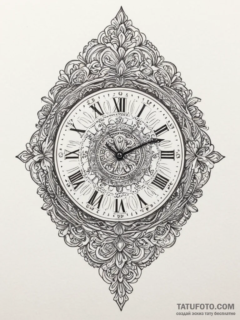 A person repairing a delicate, antique watch.... - эскиз тату (№1755432782_0, 17.08.2025 12:13) — Tatufoto.com