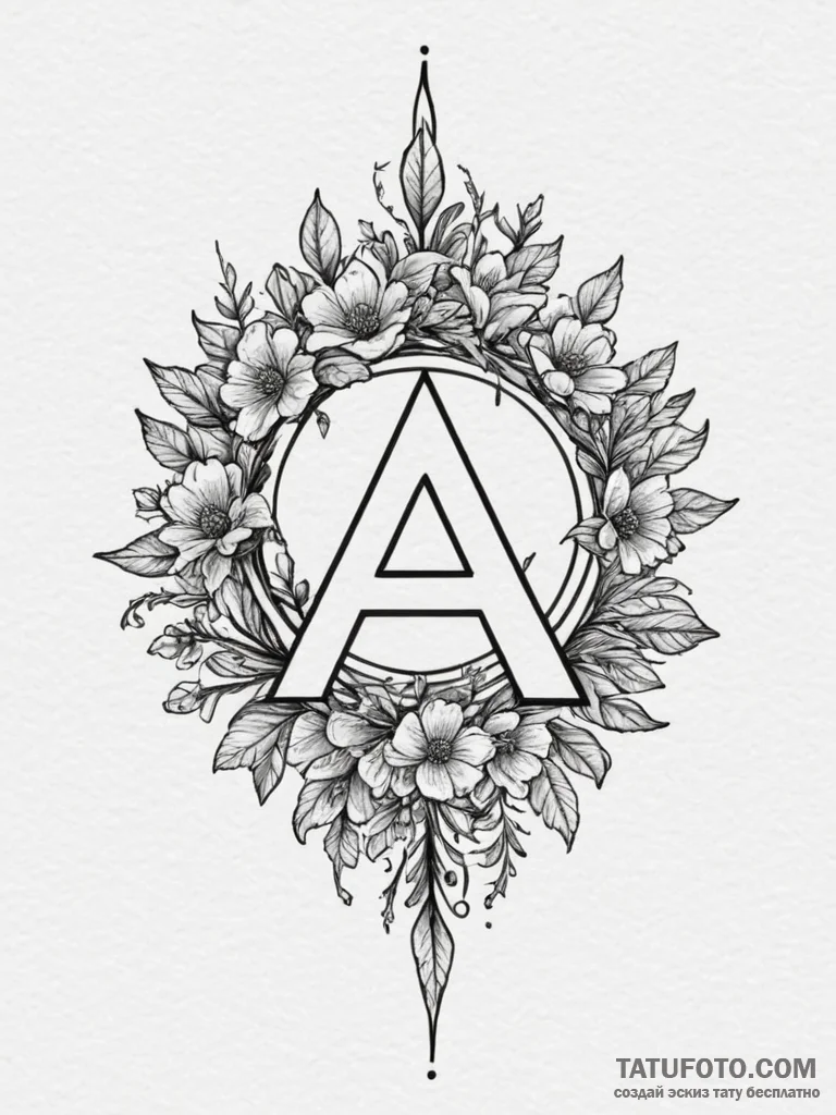 The anarchy symbol (is there, but can be styl... - эскиз тату (№1755434993_0, 17.08.2025 12:49) — Tatufoto.com