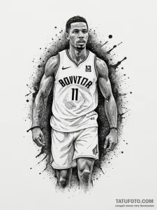 Tattoo sketch a glowing "mvp" most valuable p... - эскиз тату (№1755435194_0, 17.08.2025 12:53) — Tatufoto.com