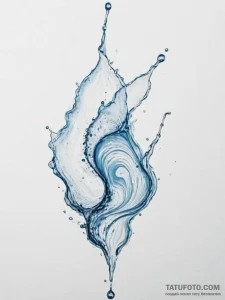A macro shot of oil and water mixing, creatin... - эскиз тату (№1755435788_0, 17.08.2025 13:03) — Tatufoto.com