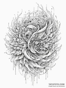 Tattoo design an abstract "flow state" where... - эскиз тату (№1755437582_0, 17.08.2025 13:33) — Tatufoto.com