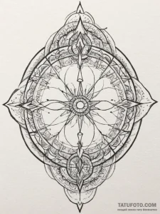Tattoo sketch a sagittarius arrow, very fine... - эскиз тату (№1755444531_0, 17.08.2025 15:28) — Tatufoto.com