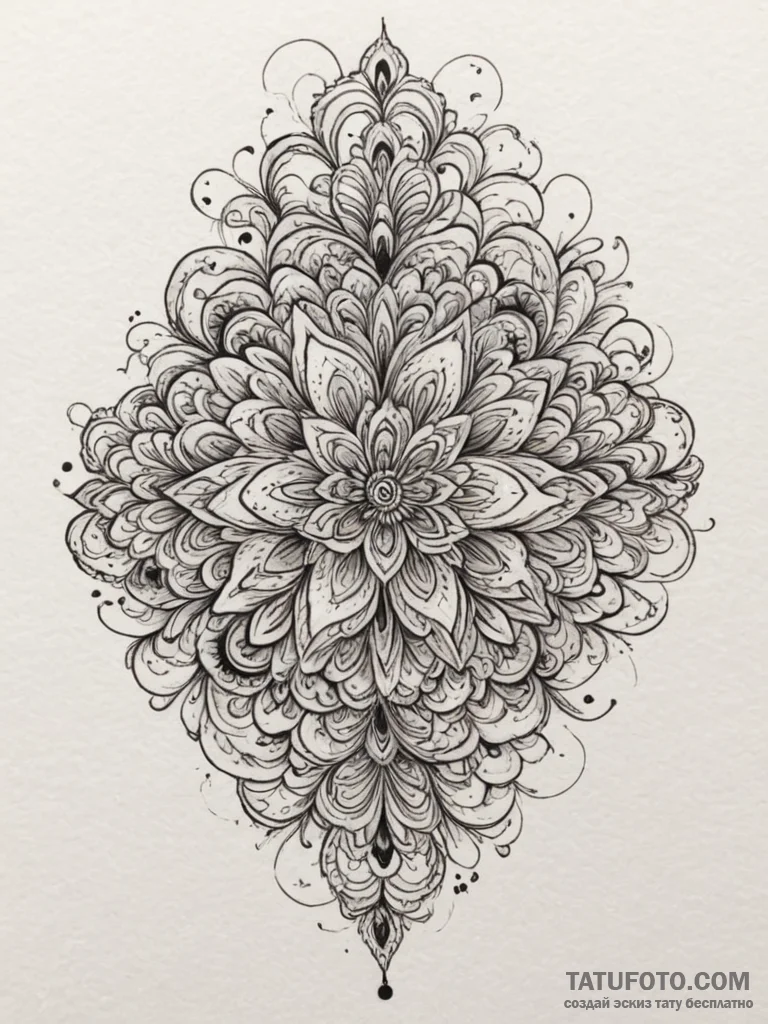 Tattoo sketch a watercolor splash in soft pas... - эскиз тату (№1755445135_0, 17.08.2025 15:38) — Tatufoto.com