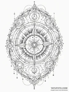 Tattoo sketch a zodiac constellation appearin... - эскиз тату (№1755446154_0, 17.08.2025 15:55) — Tatufoto.com