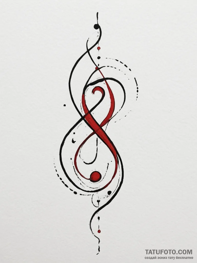 Tattoo design an abstract "echo" or resonance... - эскиз тату (№1755447990_0, 17.08.2025 16:26) — Tatufoto.com