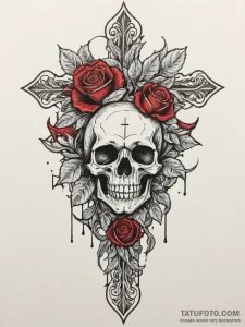Anarchy, tattoo sketch design, black and red... - эскиз тату (№1755450820_0, 17.08.2025 17:13) — Tatufoto.com