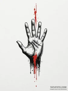 Tattoo design a dark, shadowy silhouette with... - эскиз тату (№1755452891_0, 17.08.2025 17:48) — Tatufoto.com