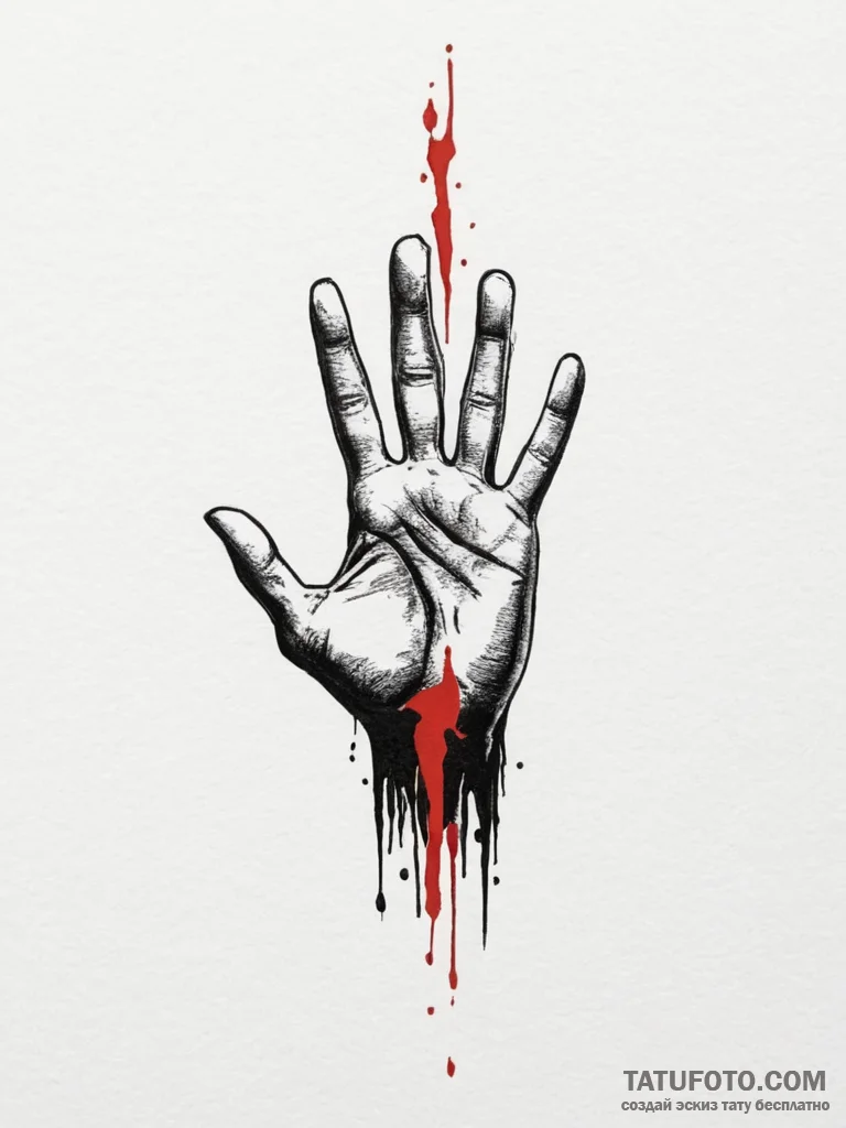 Tattoo design a dark, shadowy silhouette with... - эскиз тату (№1755452891_0, 17.08.2025 17:48) — Tatufoto.com