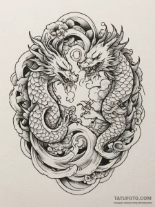 Tattoo design a circular pattern of abstract... - эскиз тату (№1755454294_0, 17.08.2025 18:11) — Tatufoto.com