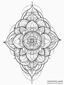 Tattoo design an abstract depiction of resili... - эскиз тату (№1755455501_0, 17.08.2025 18:31) — Tatufoto.com