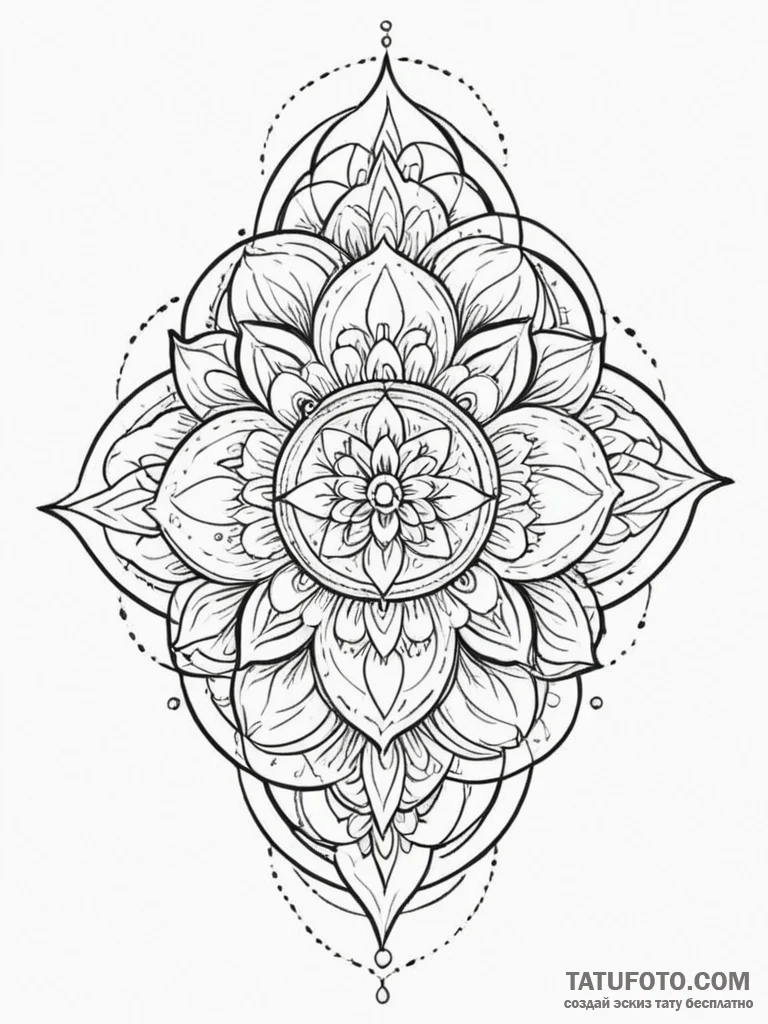 Tattoo design an abstract depiction of resili... - эскиз тату (№1755455501_0, 17.08.2025 18:31) — Tatufoto.com