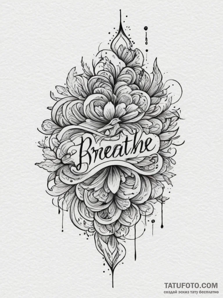 Tattoo sketch a word that represents a person... - эскиз тату (№1755455699_0, 17.08.2025 18:34) — Tatufoto.com