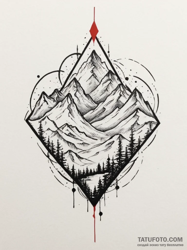 Tattoo design a minimalist tattoo of a heartb... - эскиз тату (№1755456306_0, 17.08.2025 18:45) — Tatufoto.com