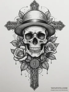 Tattoo sketch a pixelated cloud raining money... - эскиз тату (№1755459339_0, 17.08.2025 19:35) — Tatufoto.com
