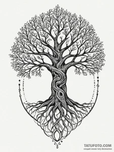 Tattoo design a stylized depiction of the nor... - эскиз тату (№1755461763_0, 17.08.2025 20:16) — Tatufoto.com