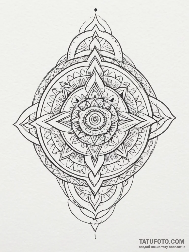 Tattoo sketch a symbol representing a persona... - эскиз тату (№1755464147_0, 17.08.2025 20:55) — Tatufoto.com