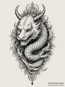Tattoo design a crown intertwined with an inf... - эскиз тату (№1755469642_0, 17.08.2025 22:27) — Tatufoto.com
