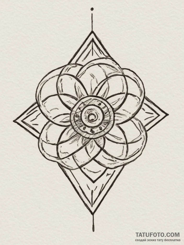 The radiation symbol, tattoo flash sheet desi... - эскиз тату (№1755480783_0, 18.08.2025 01:33) — Tatufoto.com
