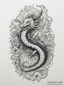 Tattoo design a zodiac symbol with a subtle g... - эскиз тату (№1755481182_0, 18.08.2025 01:39) — Tatufoto.com