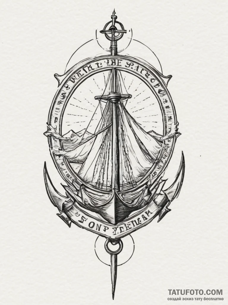 Mantras, ink illustration for tattoo, sepia t... - эскиз тату (№1755491775_0, 18.08.2025 04:36) — Tatufoto.com