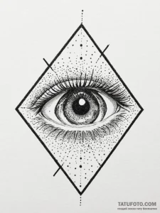 Tattoo design a minimalist crosshair linework... - эскиз тату (№1755492182_0, 18.08.2025 04:43) — Tatufoto.com
