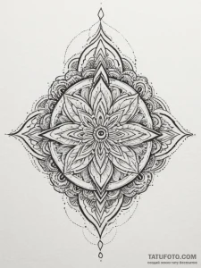 Tattoo design a stylized crown, simple yet po... - эскиз тату (№1755539671_0, 18.08.2025 17:54) — Tatufoto.com