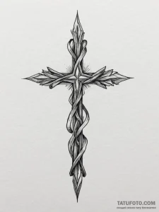 Tattoo design a small, elegant symbol behind... - эскиз тату (№1755540063_0, 18.08.2025 18:01) — Tatufoto.com