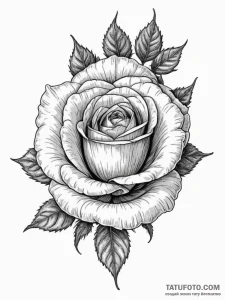 Rose hips, concept art for tattoo, realistic... - эскиз тату (№1755545277_0, 18.08.2025 19:27) — Tatufoto.com