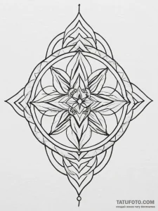 Tattoo design a minimalistic symbol of a resp... - эскиз тату (№1755545474_0, 18.08.2025 19:31) — Tatufoto.com