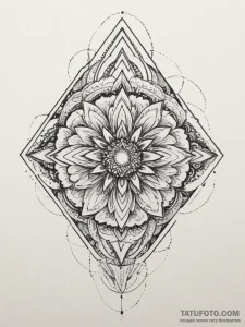 Tattoo design an abstract depiction of resili... - эскиз тату (№1755546061_0, 18.08.2025 19:41) — Tatufoto.com