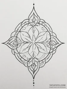 Tattoo sketch a group of small, identical sym... - эскиз тату (№1755546656_0, 18.08.2025 19:50) — Tatufoto.com
