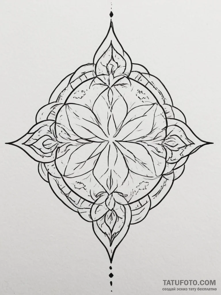 Tattoo sketch a group of small, identical sym... - эскиз тату (№1755546656_0, 18.08.2025 19:50) — Tatufoto.com